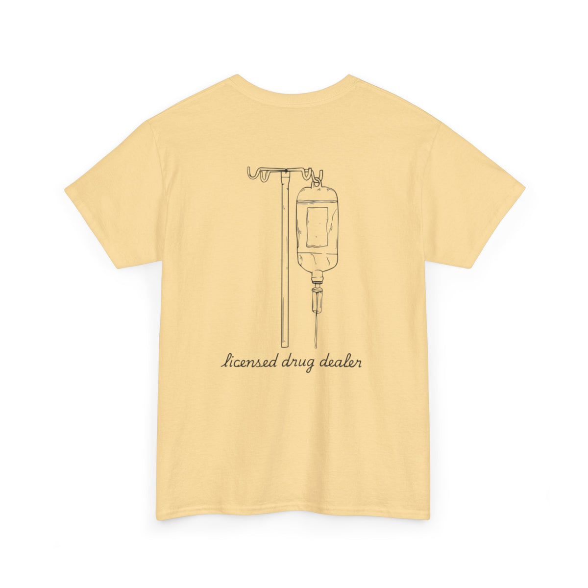 Unisex Heavy Cotton Tee - "Licensed Drug Dealer" Graphic Tee - Fun & Edgy Casual Wear