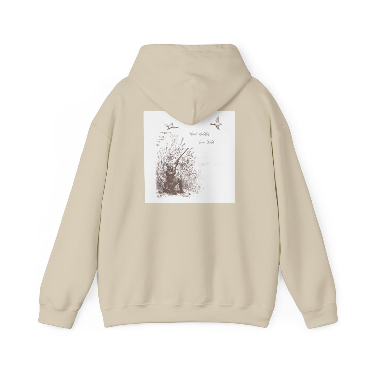 Hunter-Inspired Unisex Heavy Blend Hooded Sweatshirt - Relaxed Fit with Inspirational Quote