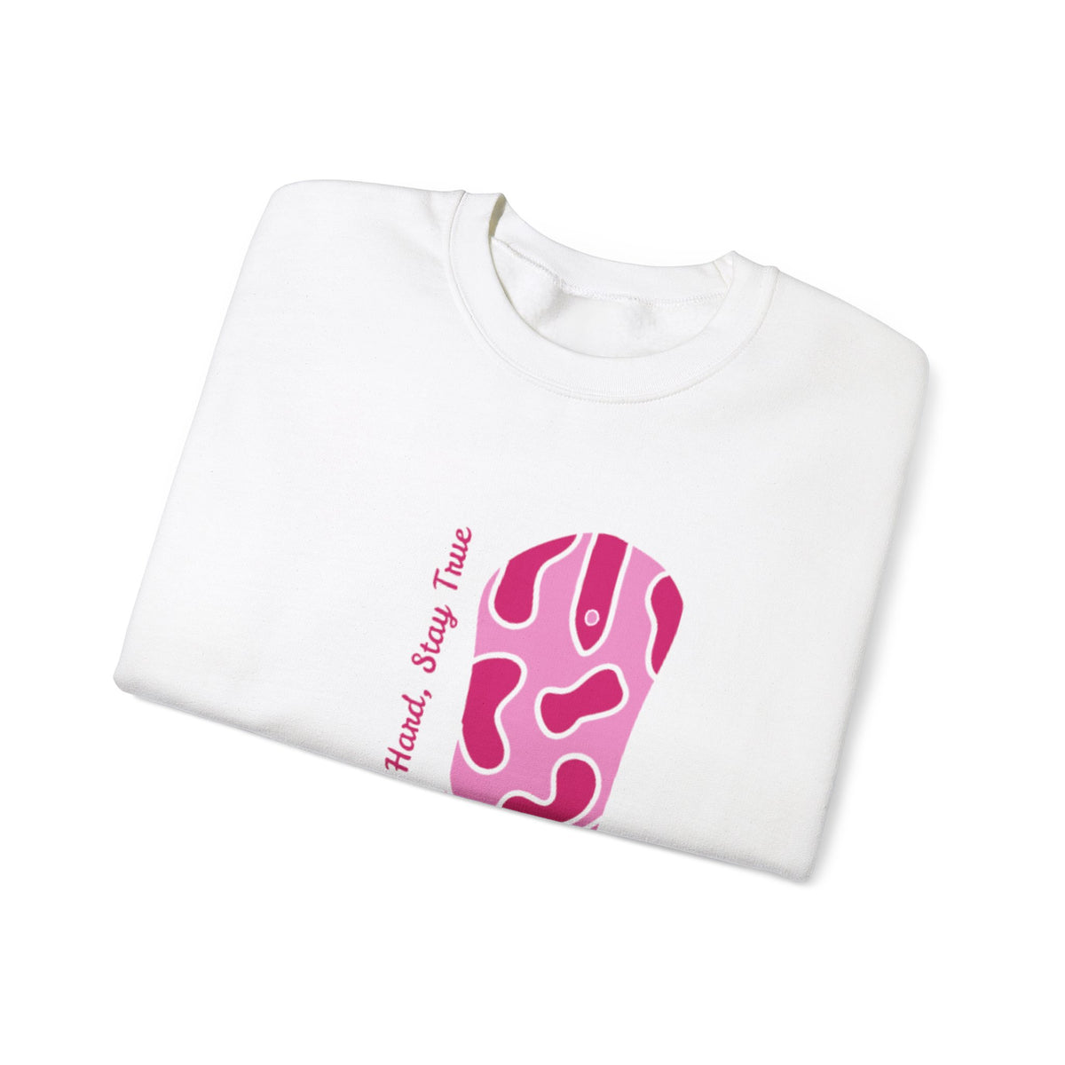Ride Hard, Stay True pink | Unisex Heavy Blend™ Crewneck Sweatshirt