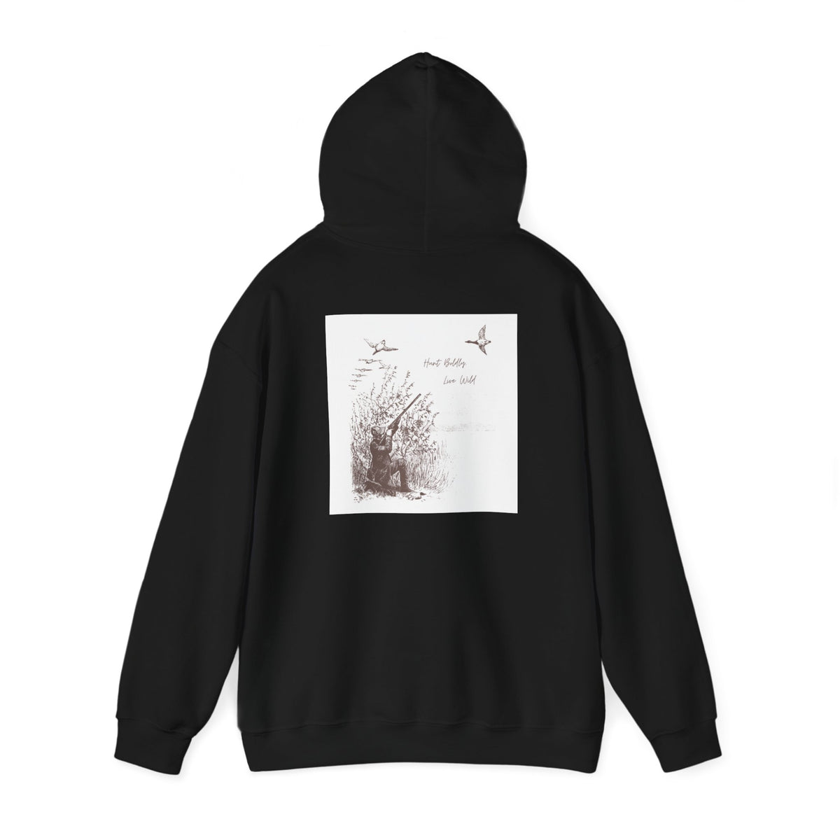 Hunter-Inspired Unisex Heavy Blend Hooded Sweatshirt - Relaxed Fit with Inspirational Quote