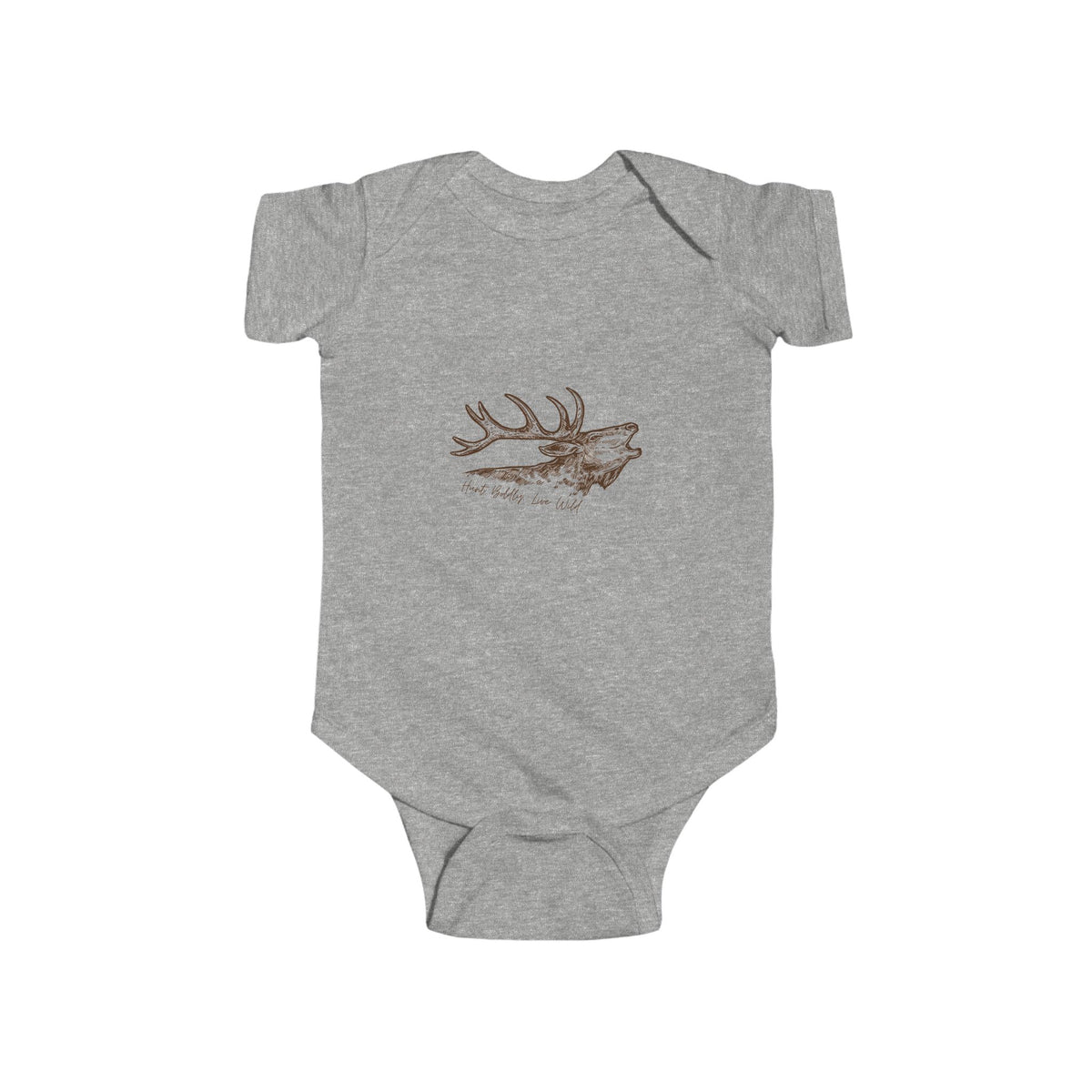 Hunt Boldly & Live Wild Infant Bodysuit, Cute Baby Outfit, Nature Lover Gift, Baby Shower Clothes, Unisex Infant Wear