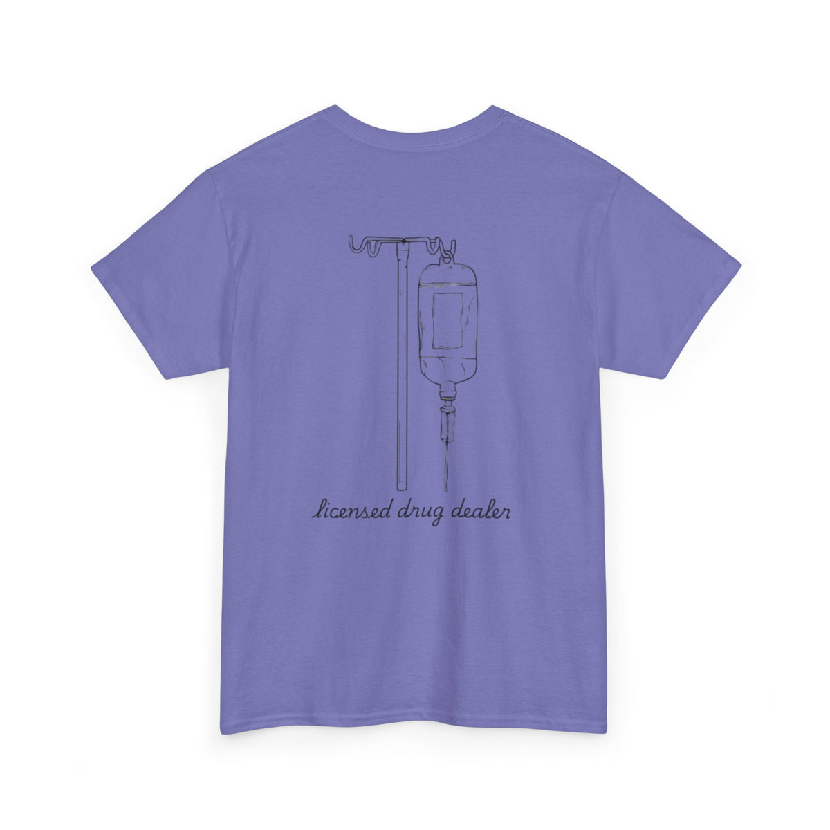 Unisex Heavy Cotton Tee - "Licensed Drug Dealer" Graphic Tee - Fun & Edgy Casual Wear