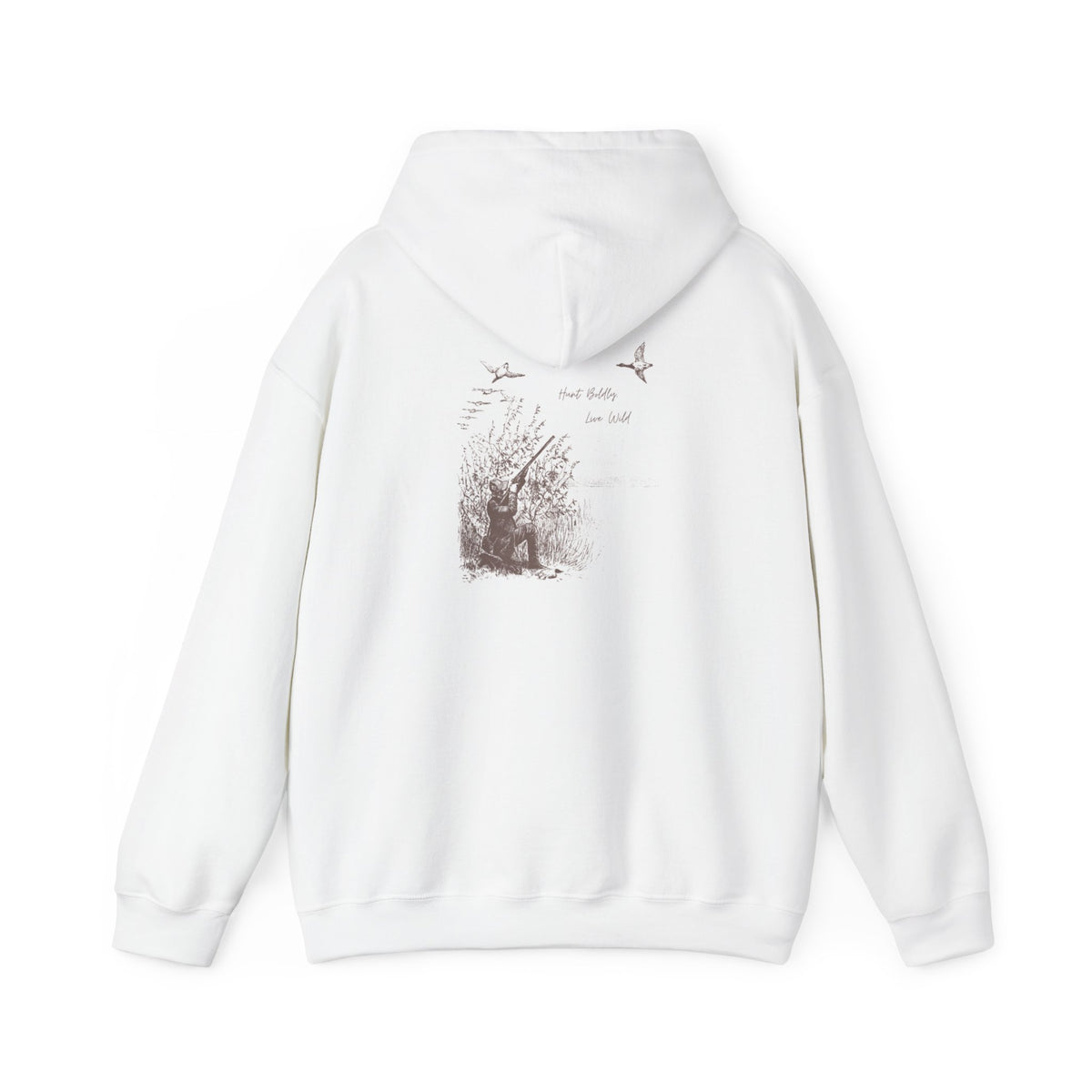 Hunter-Inspired Unisex Heavy Blend Hooded Sweatshirt - Relaxed Fit with Inspirational Quote