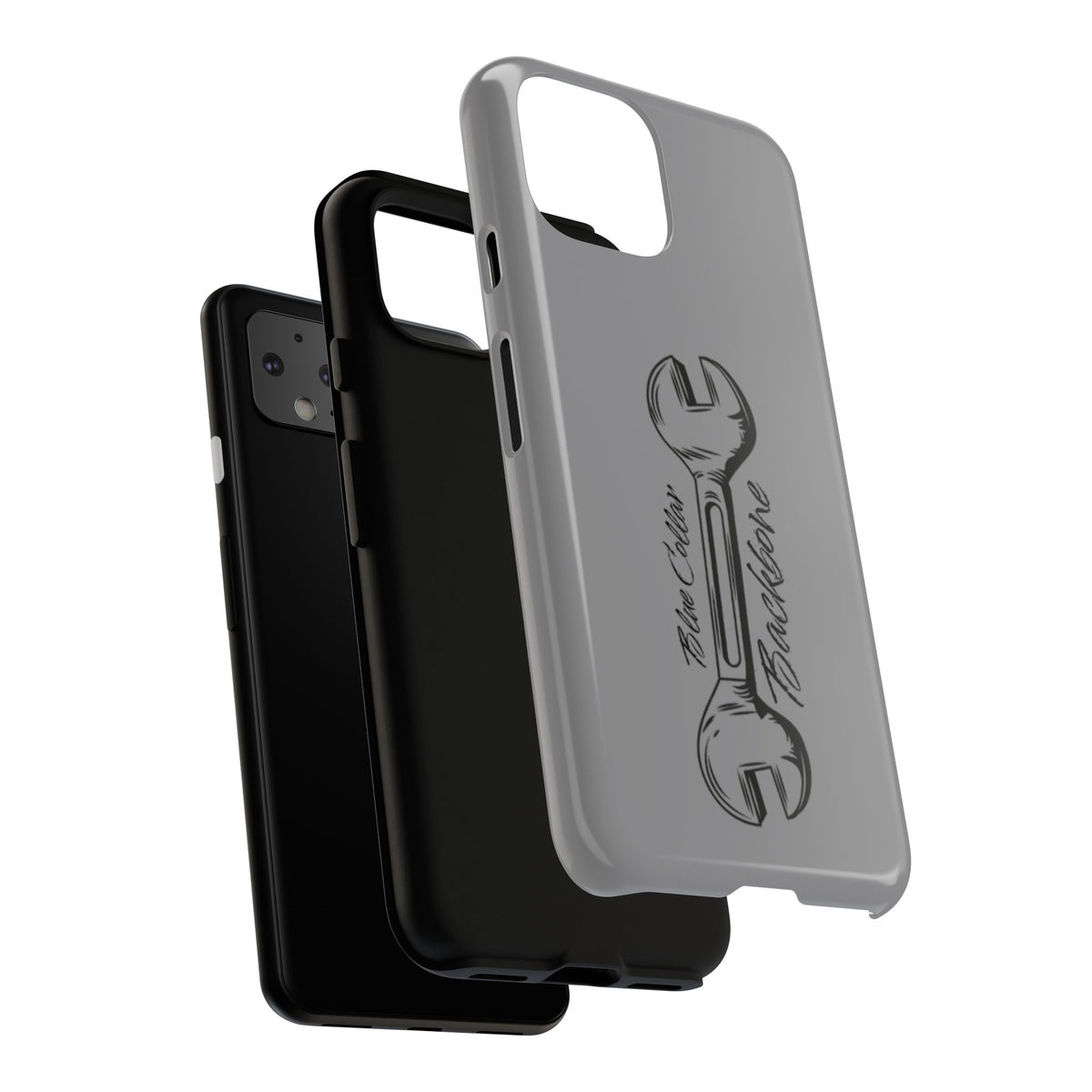 Tough Cases, Blue Collar Backbone Phone Case, Protective Phone Cases, Rugged Phone Covers, Strong Case, Worker Design, Unique Phone