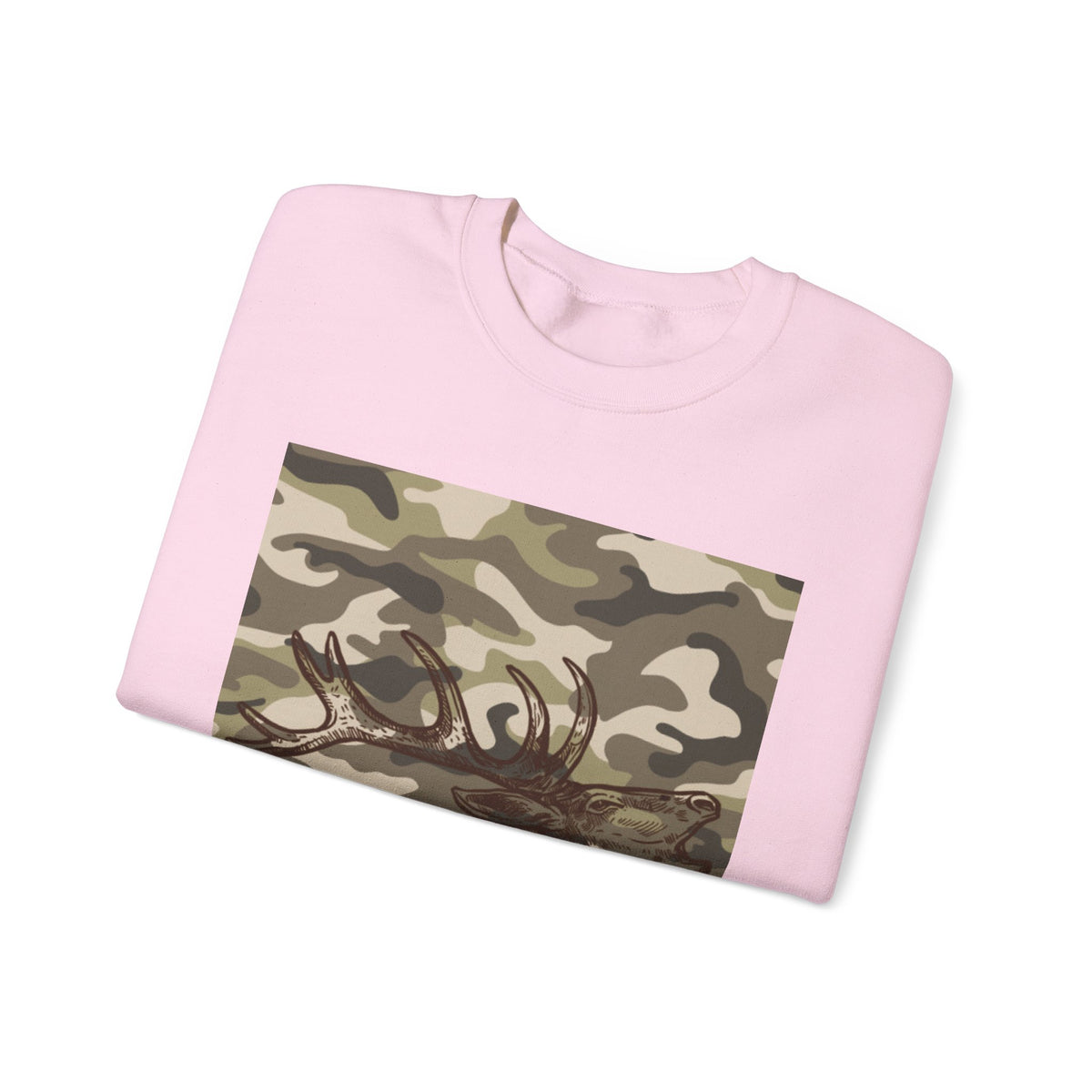 Camo Antler Design Unisex Crewneck Sweatshirt