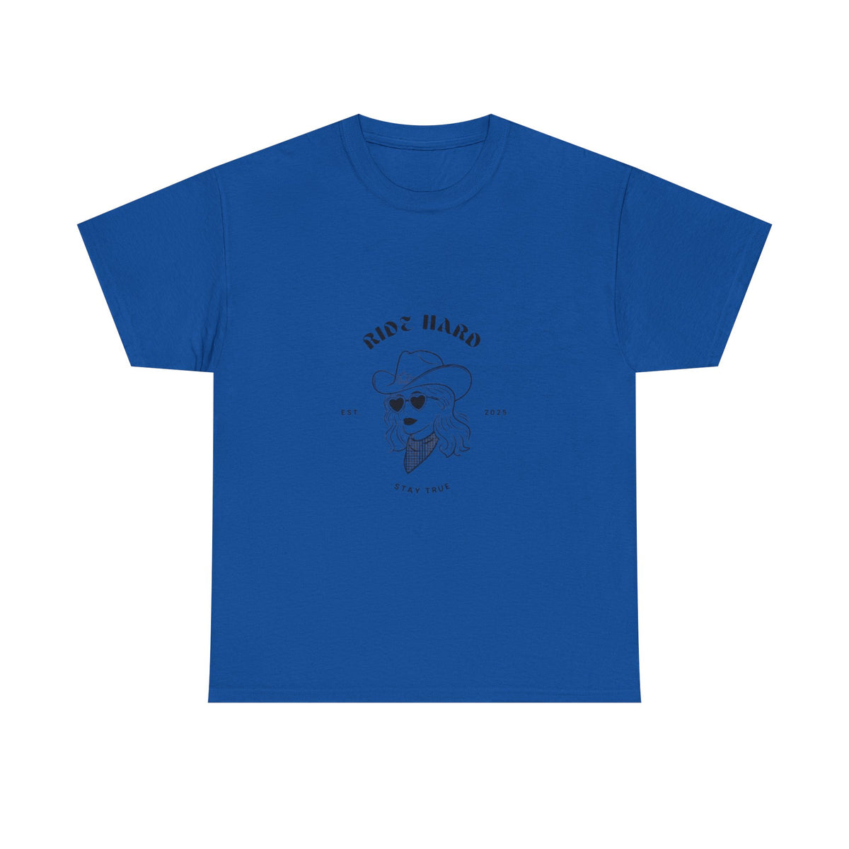 Ride Hard Unisex Heavy Cotton Tee - Stay True Graphic Tee