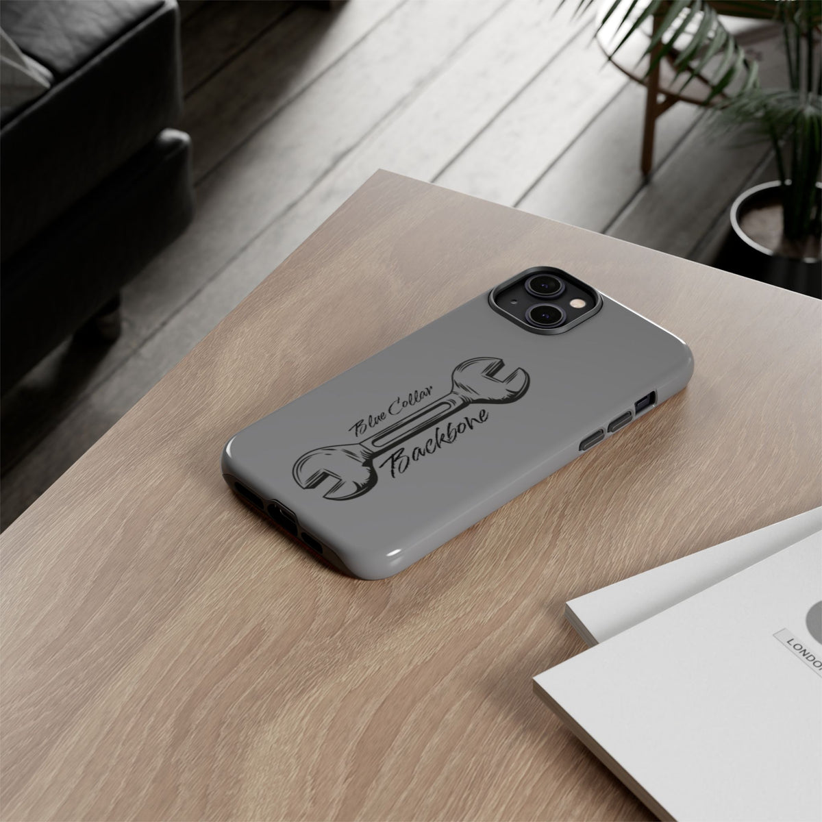Tough Cases, Blue Collar Backbone Phone Case, Protective Phone Cases, Rugged Phone Covers, Strong Case, Worker Design, Unique Phone