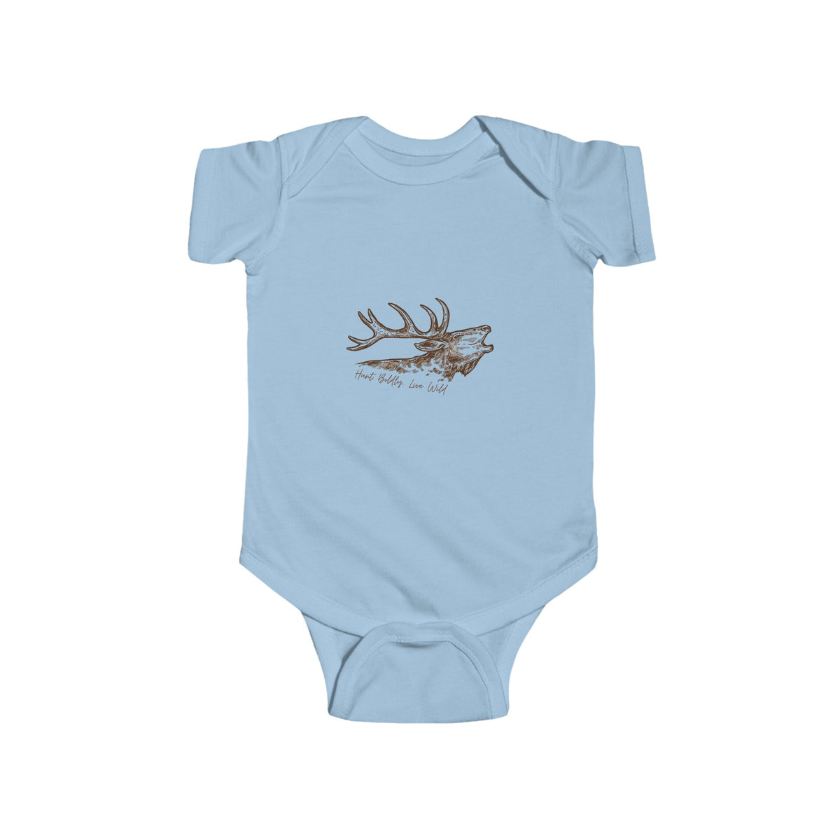Hunt Boldly & Live Wild Infant Bodysuit, Cute Baby Outfit, Nature Lover Gift, Baby Shower Clothes, Unisex Infant Wear