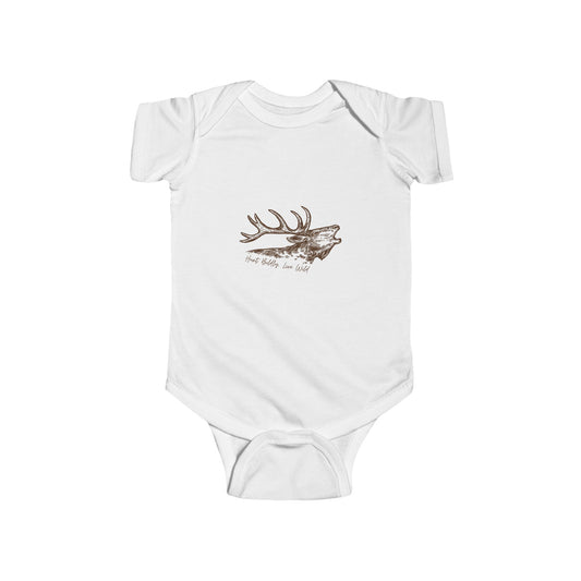 Hunt Boldly & Live Wild Infant Bodysuit, Cute Baby Outfit, Nature Lover Gift, Baby Shower Clothes, Unisex Infant Wear