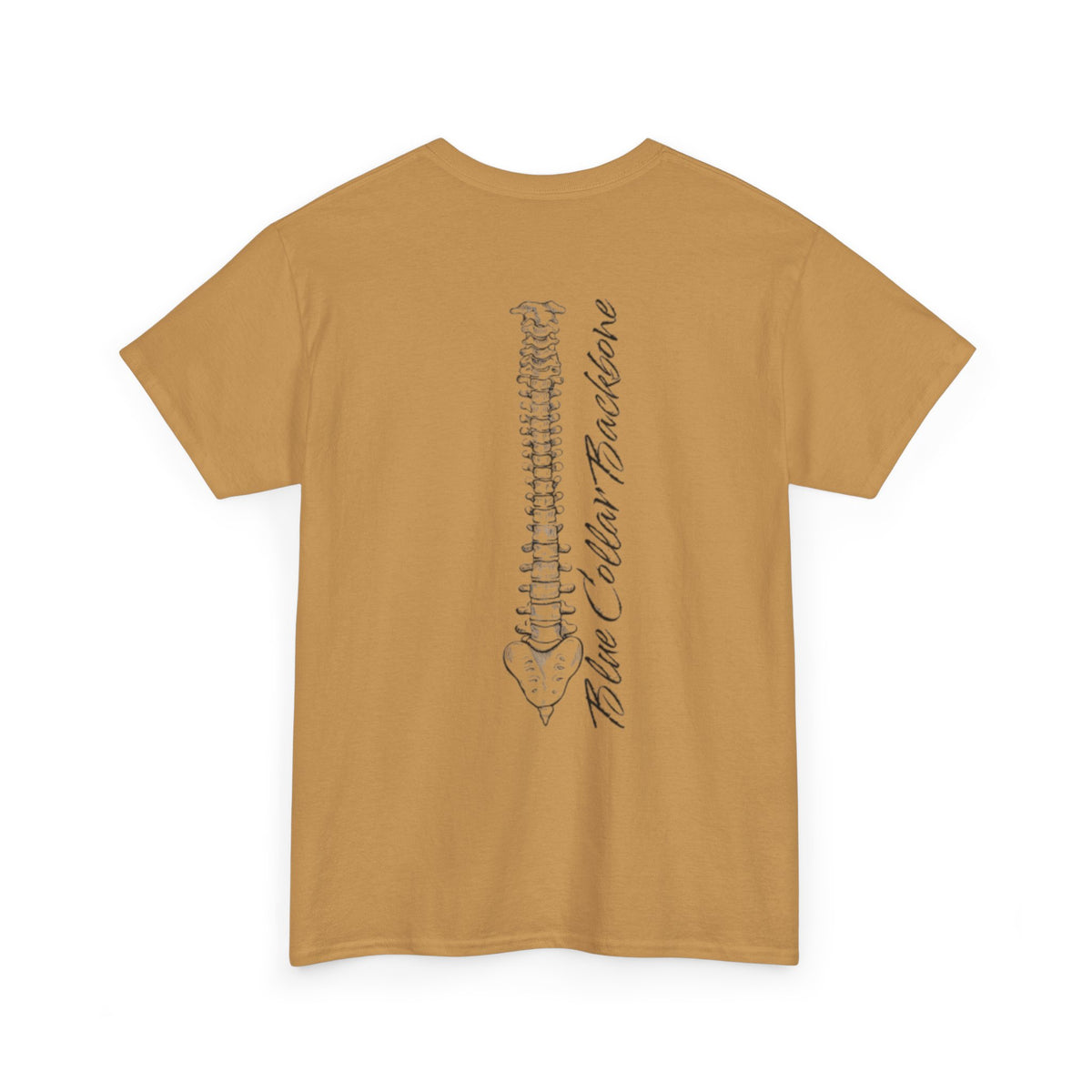 Blue Collar Backbone T Shirt - Unisex Heavy Cotton Tee, Worker Pride, Labor Day Gift, Casual Workwear Top, Patriotic Graphic Tee, Industrial