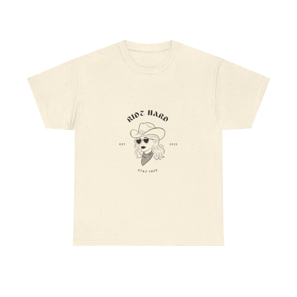 Ride Hard Unisex Heavy Cotton Tee - Stay True Graphic Tee