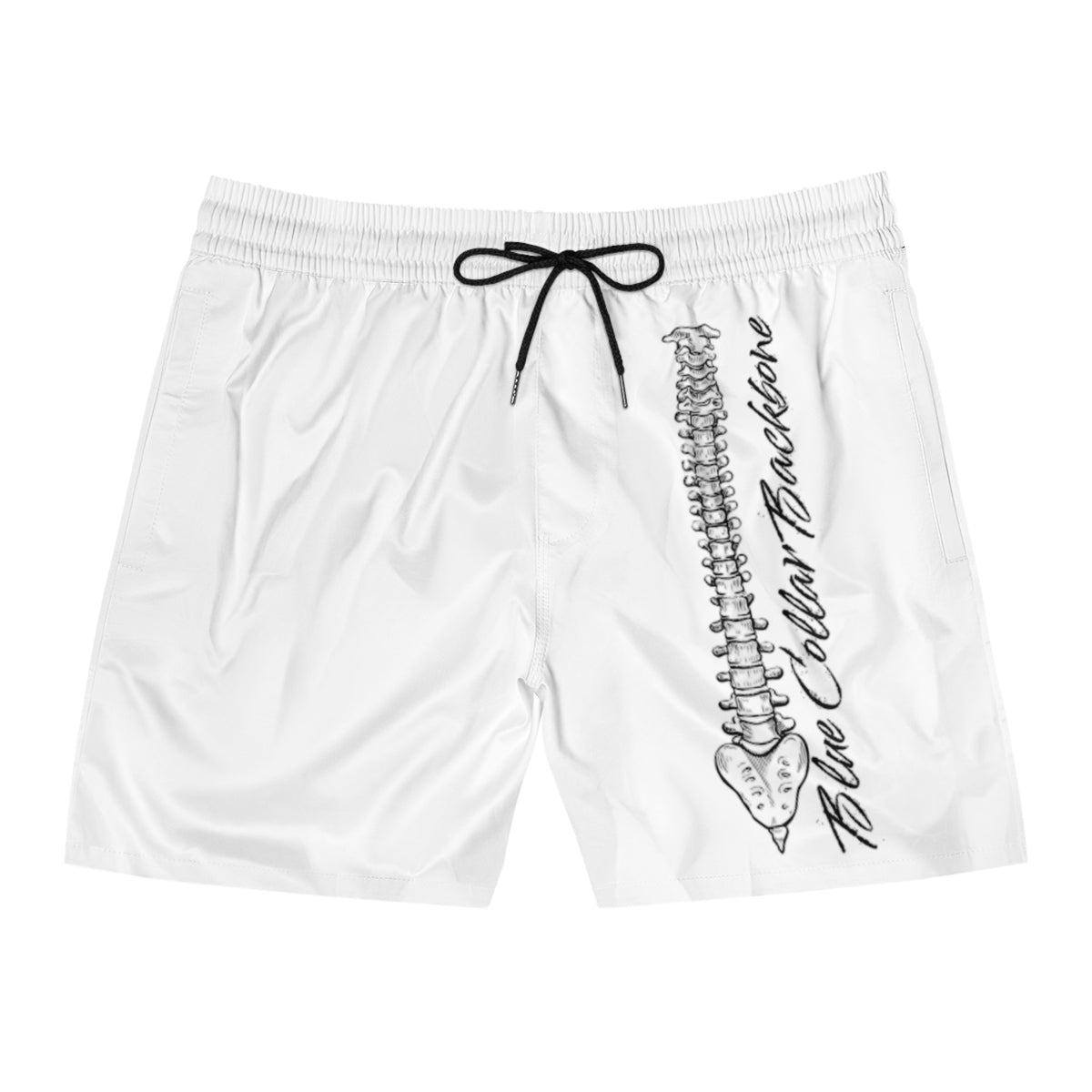Blue Collar Backbone Men's Mid-Length Swim Shorts (AOP)