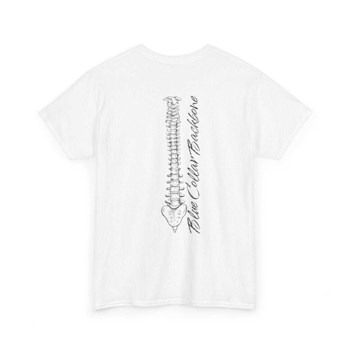 Blue Collar Backbone T Shirt - Unisex Heavy Cotton Tee, Worker Pride, Labor Day Gift, Casual Workwear Top, Patriotic Graphic Tee, Industrial