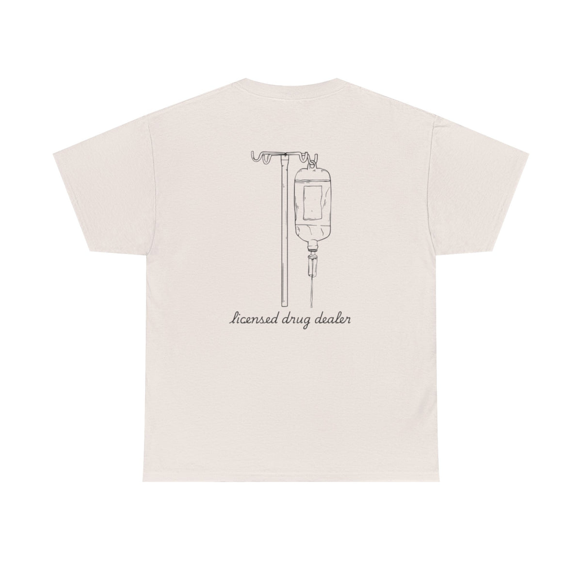 Unisex Heavy Cotton Tee - "Licensed Drug Dealer" Graphic Tee - Fun & Edgy Casual Wear