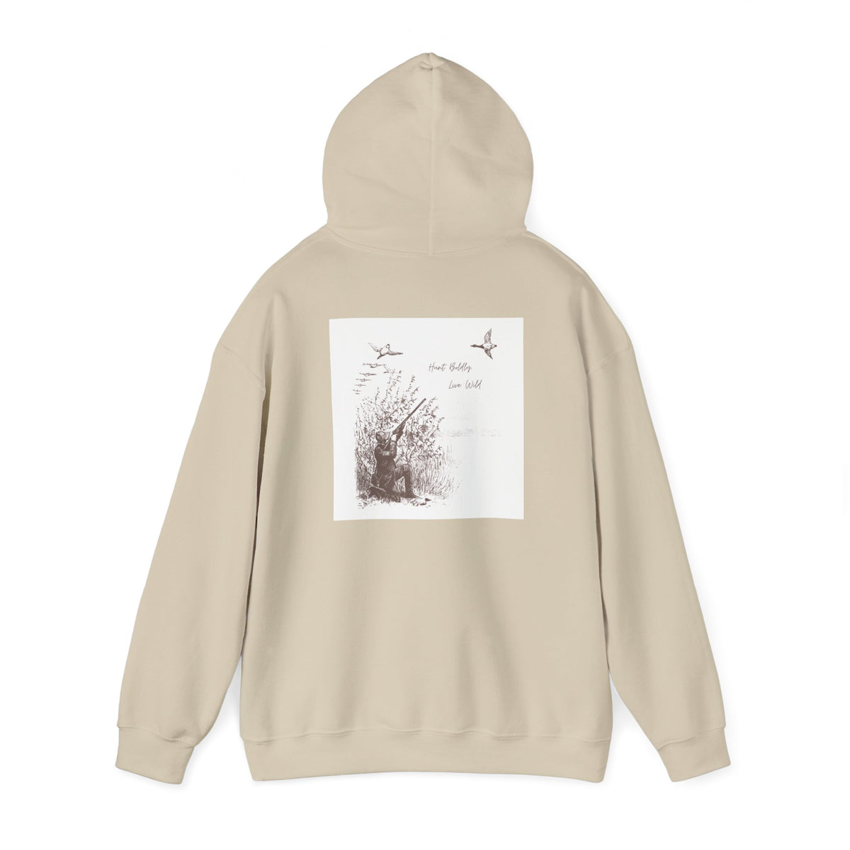 Hunter-Inspired Unisex Heavy Blend Hooded Sweatshirt - Relaxed Fit with Inspirational Quote
