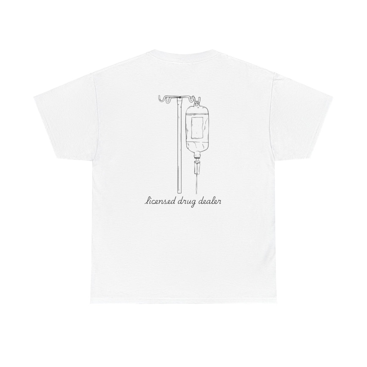 Unisex Heavy Cotton Tee - "Licensed Drug Dealer" Graphic Tee - Fun & Edgy Casual Wear