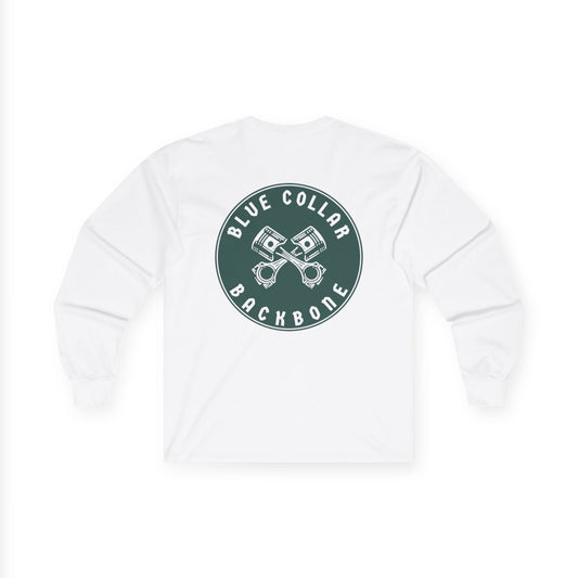 Blue Collar Backbone Circle Unisex Ultra Cotton Long Sleeve Tee