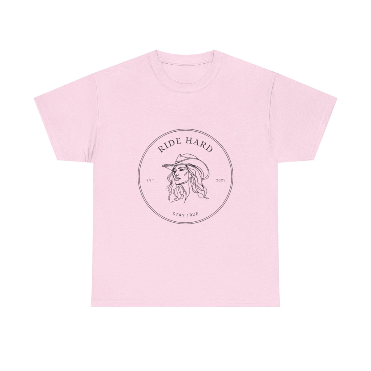 Ride Hard Unisex Heavy Cotton Tee - Stay True Graphic Shirt