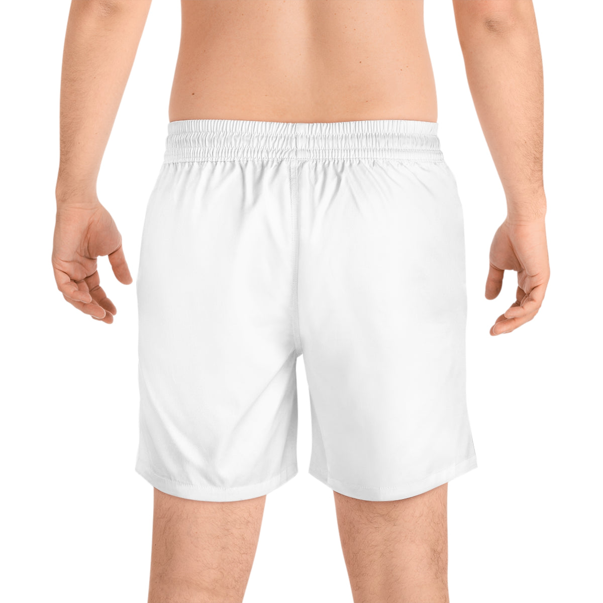 Blue Collar Backbone Men's Mid-Length Swim Shorts (AOP)