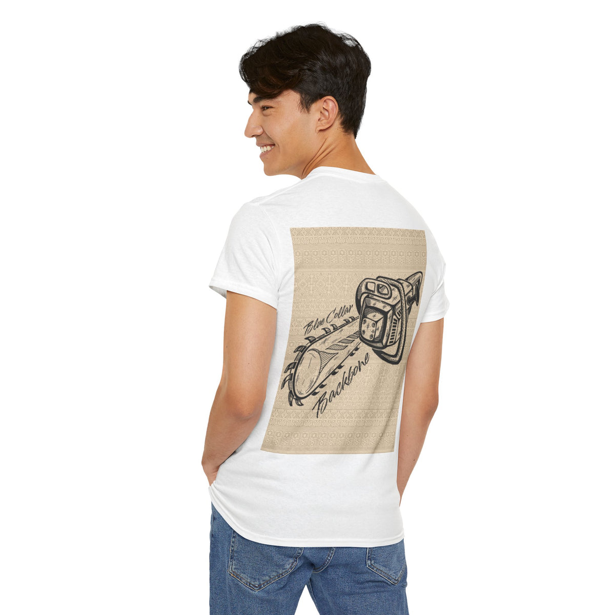 Blue Collar Backbone Chainsaw Tee