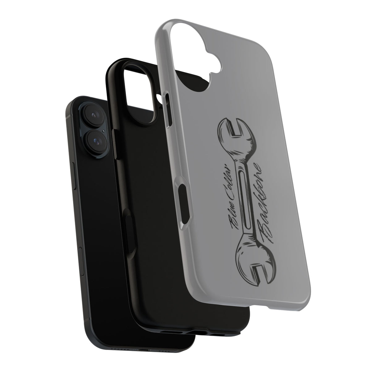 Tough Cases, Blue Collar Backbone Phone Case, Protective Phone Cases, Rugged Phone Covers, Strong Case, Worker Design, Unique Phone
