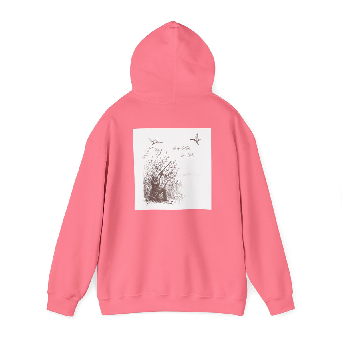 Hunter-Inspired Unisex Heavy Blend Hooded Sweatshirt - Relaxed Fit with Inspirational Quote