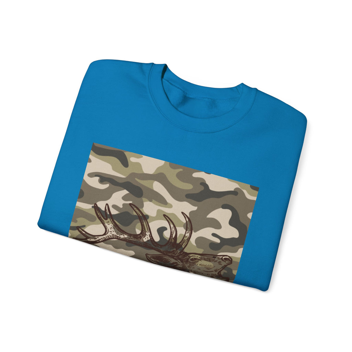 Camo Antler Design Unisex Crewneck Sweatshirt