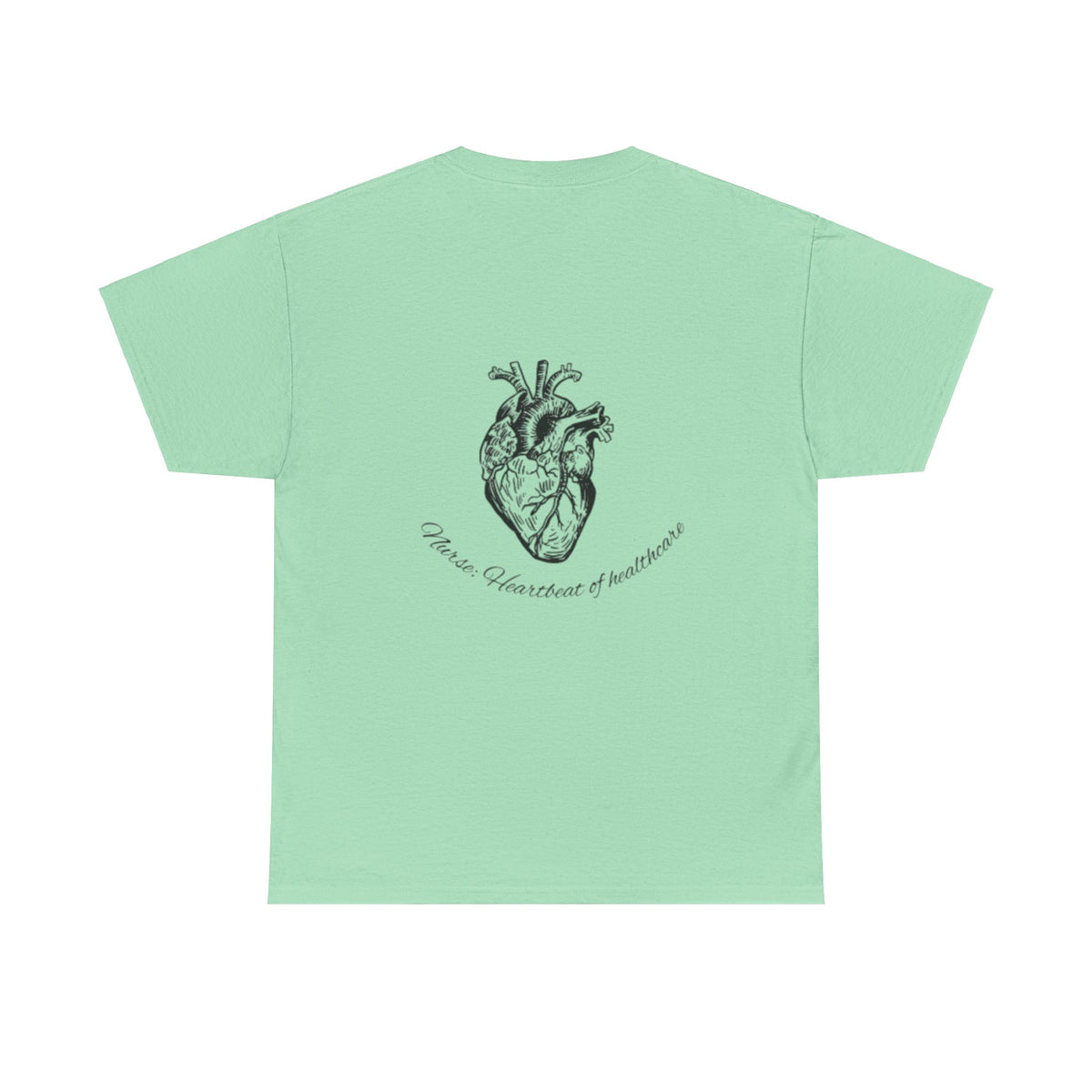 Nurse: Heartbeat of healthcare Unisex Heavy Cotton Tee