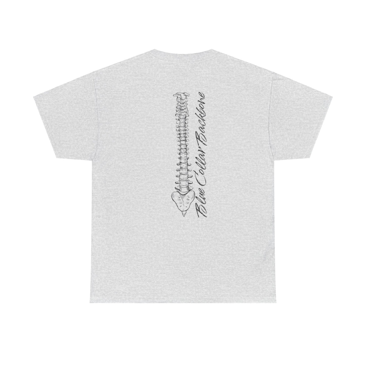 Blue Collar Backbone T Shirt - Unisex Heavy Cotton Tee, Worker Pride, Labor Day Gift, Casual Workwear Top, Patriotic Graphic Tee, Industrial