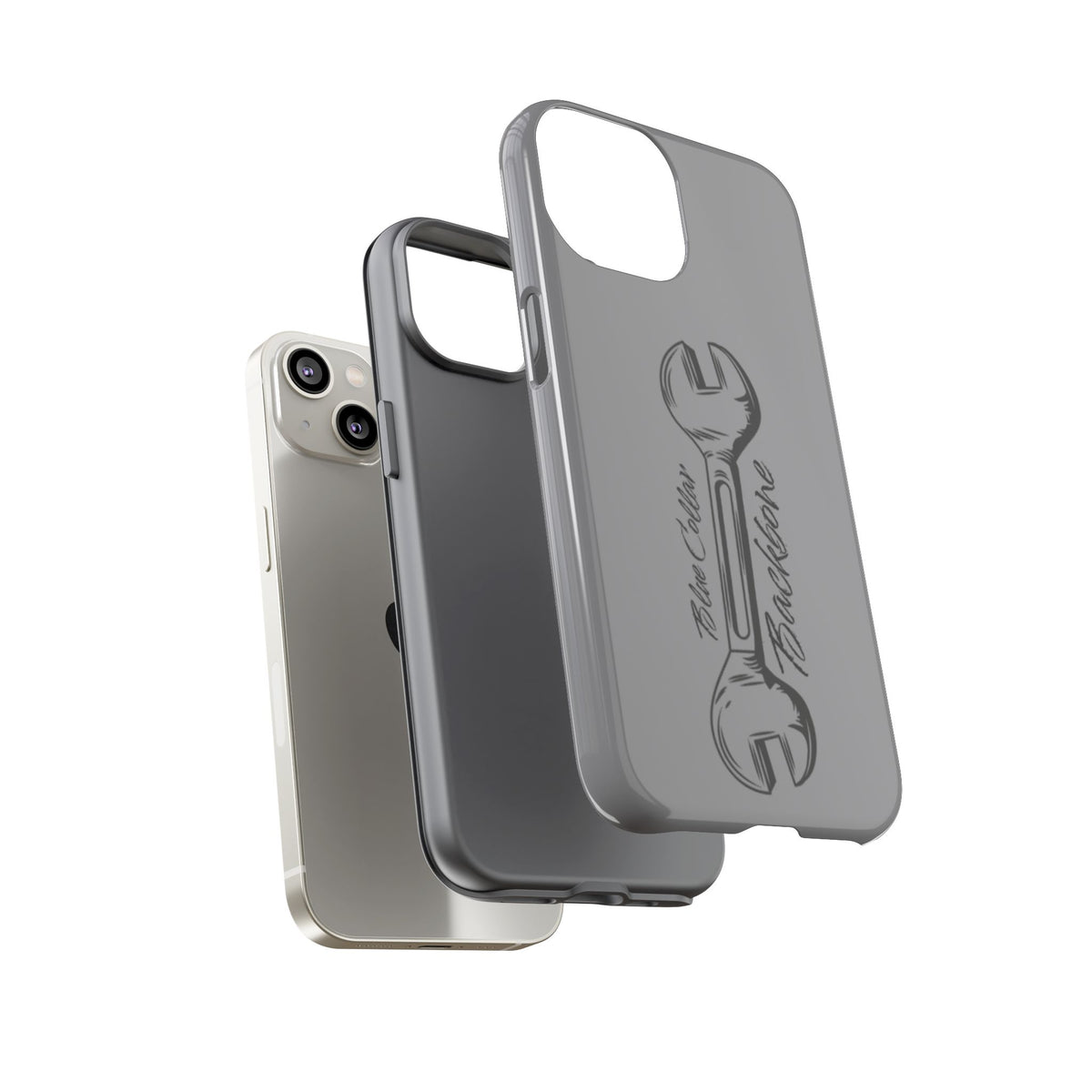 Tough Cases, Blue Collar Backbone Phone Case, Protective Phone Cases, Rugged Phone Covers, Strong Case, Worker Design, Unique Phone
