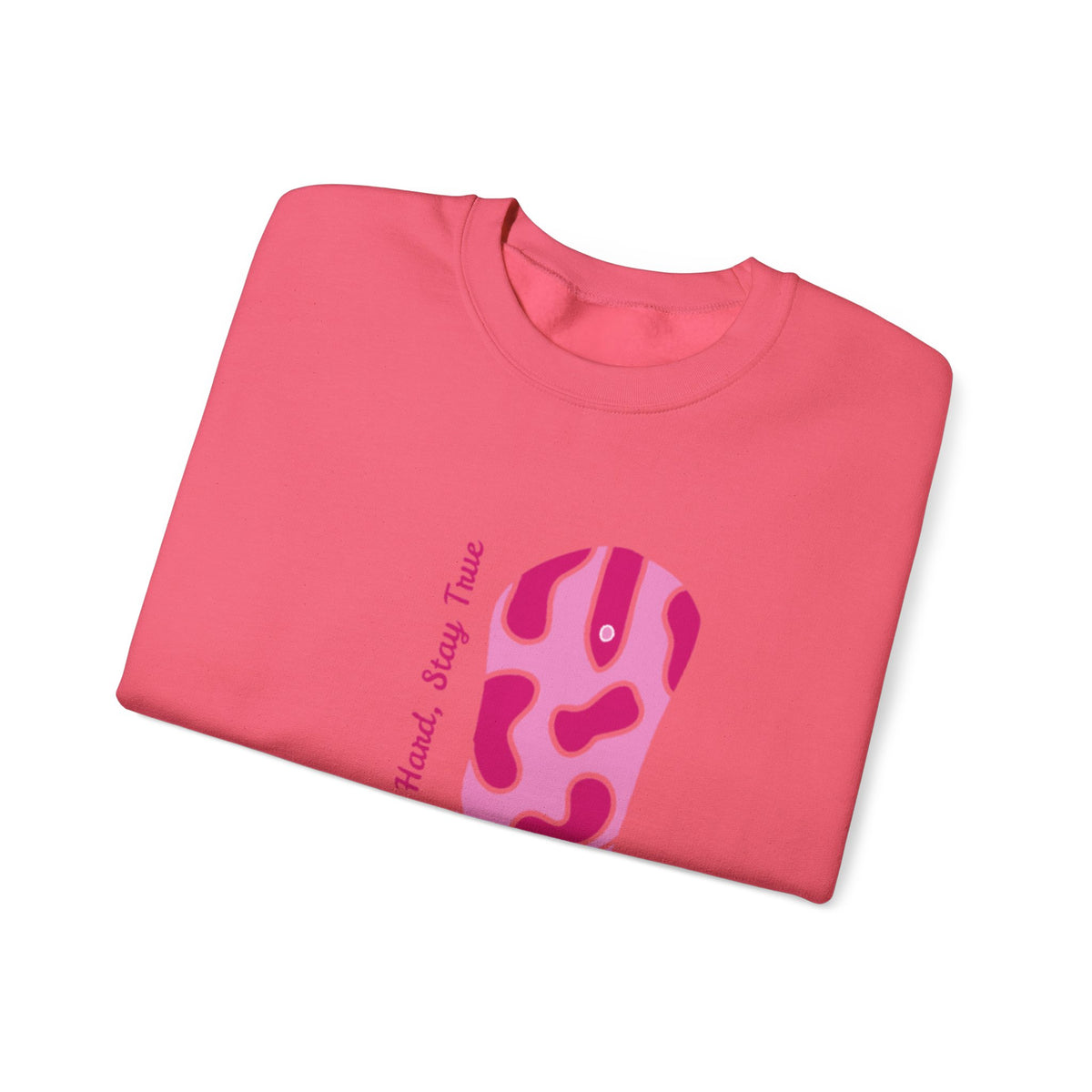 Ride Hard, Stay True pink | Unisex Heavy Blend™ Crewneck Sweatshirt