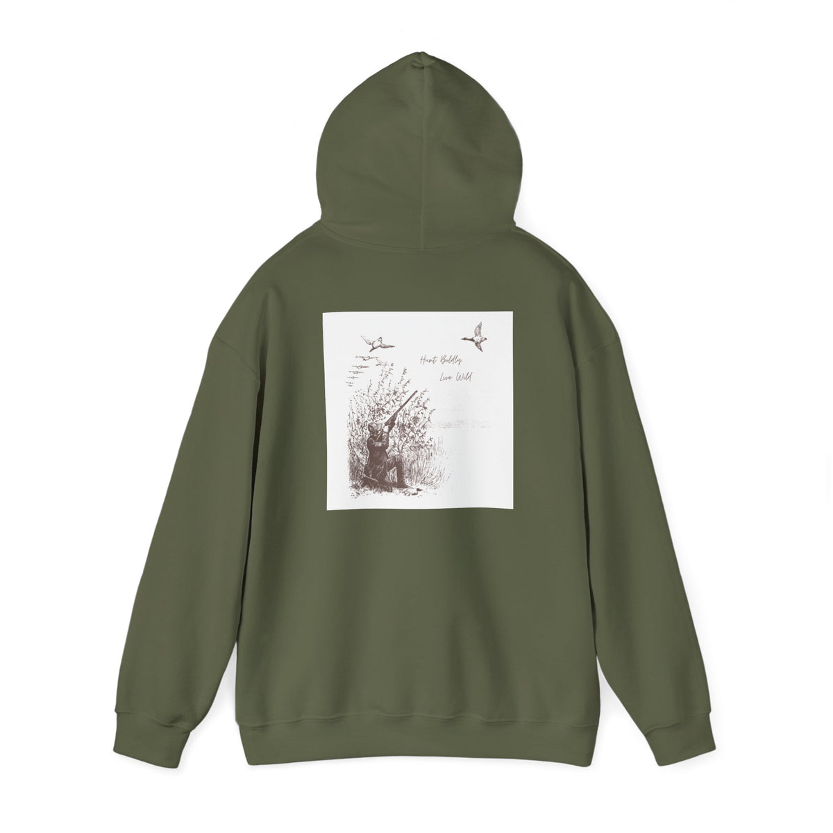 Hunter-Inspired Unisex Heavy Blend Hooded Sweatshirt - Relaxed Fit with Inspirational Quote