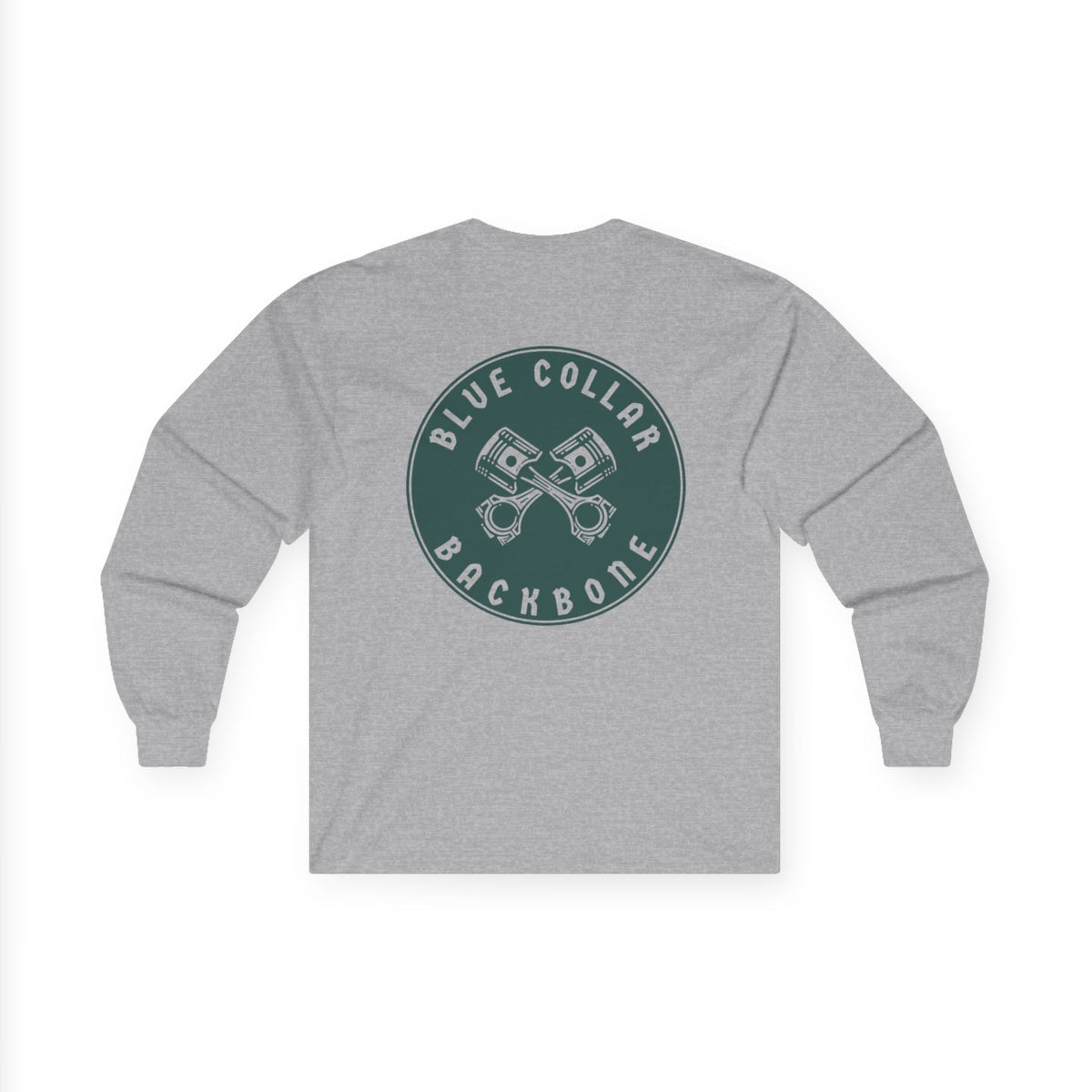 Blue Collar Backbone Circle Unisex Ultra Cotton Long Sleeve Tee