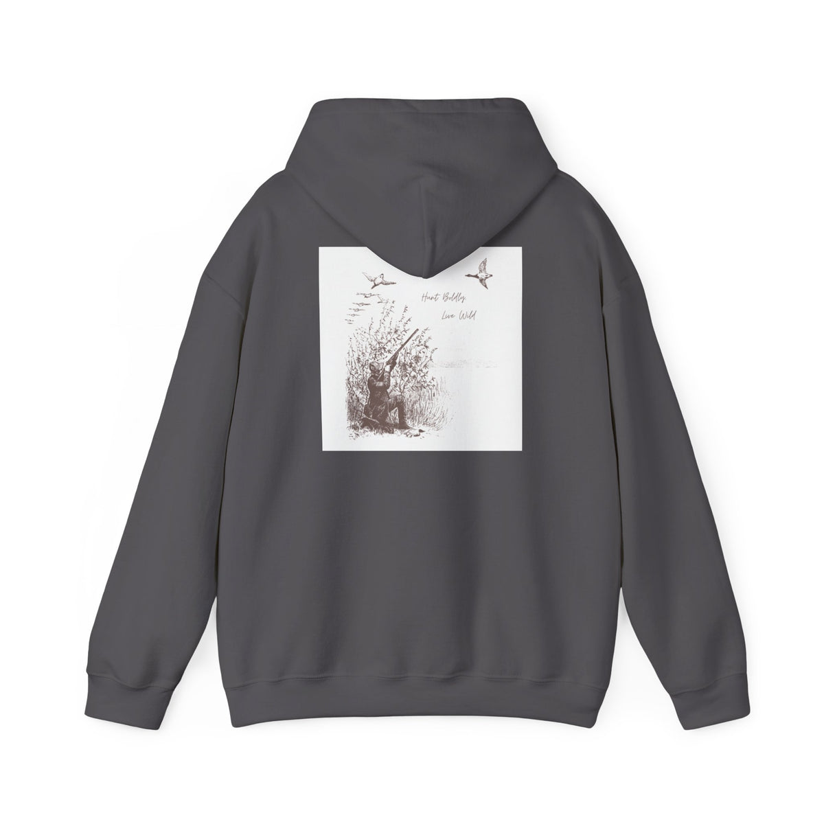 Hunter-Inspired Unisex Heavy Blend Hooded Sweatshirt - Relaxed Fit with Inspirational Quote