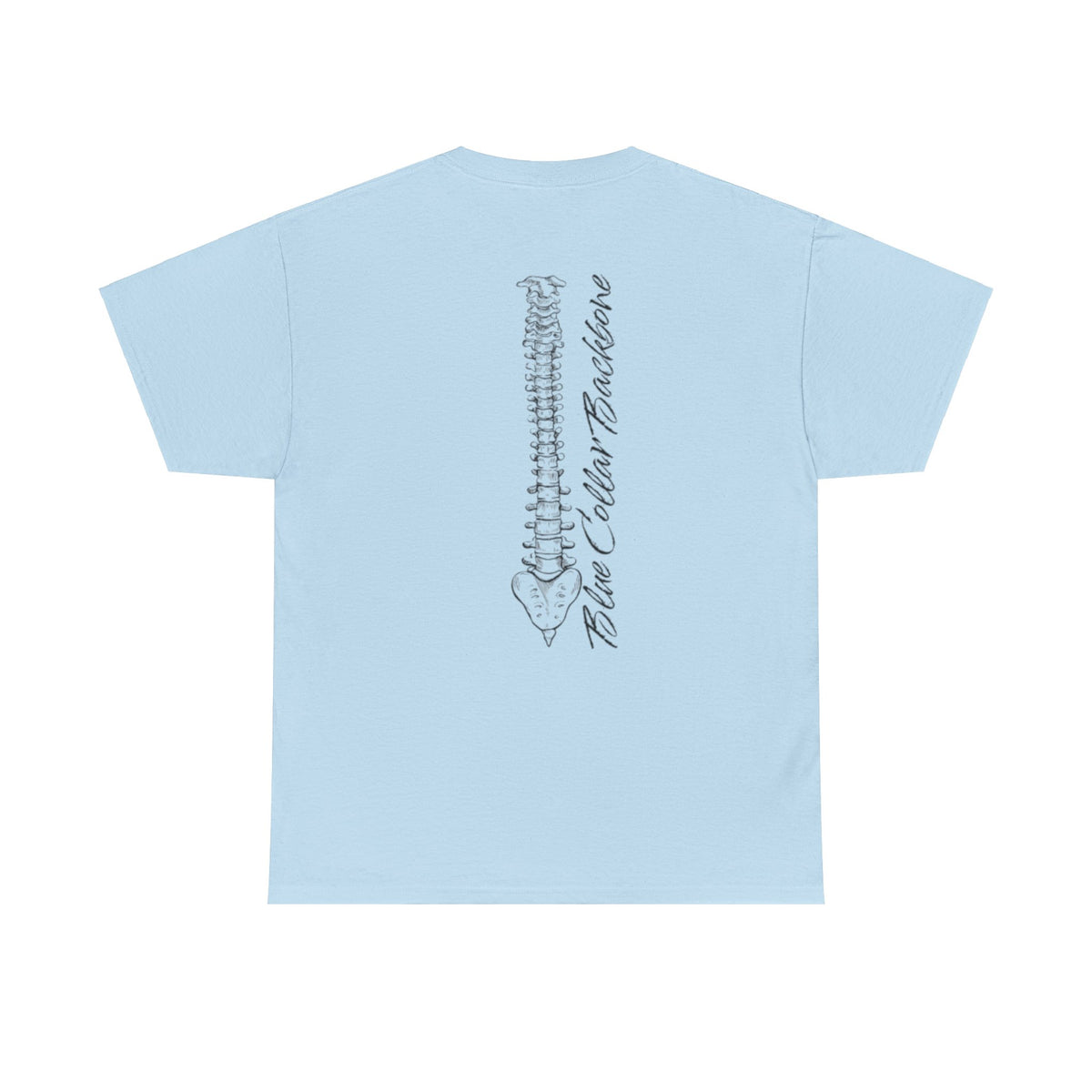 Blue Collar Backbone T Shirt - Unisex Heavy Cotton Tee, Worker Pride, Labor Day Gift, Casual Workwear Top, Patriotic Graphic Tee, Industrial