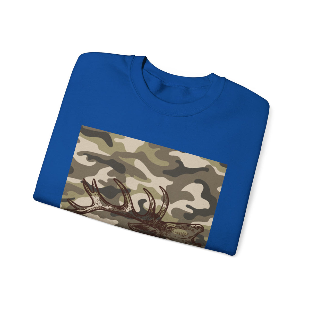 Camo Antler Design Unisex Crewneck Sweatshirt