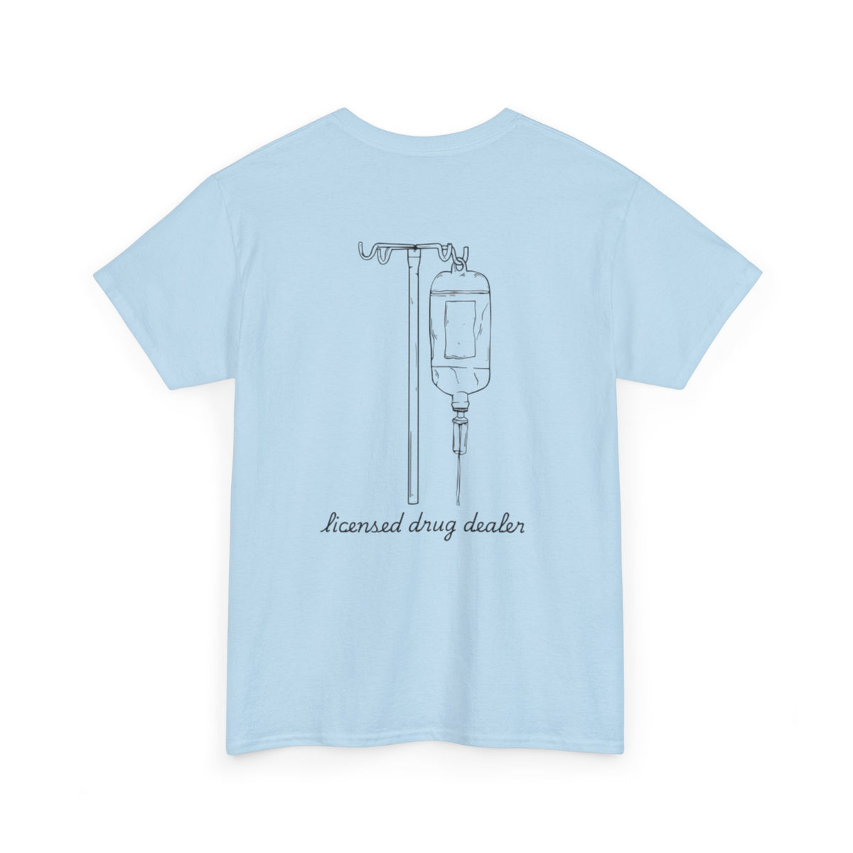 Unisex Heavy Cotton Tee - "Licensed Drug Dealer" Graphic Tee - Fun & Edgy Casual Wear