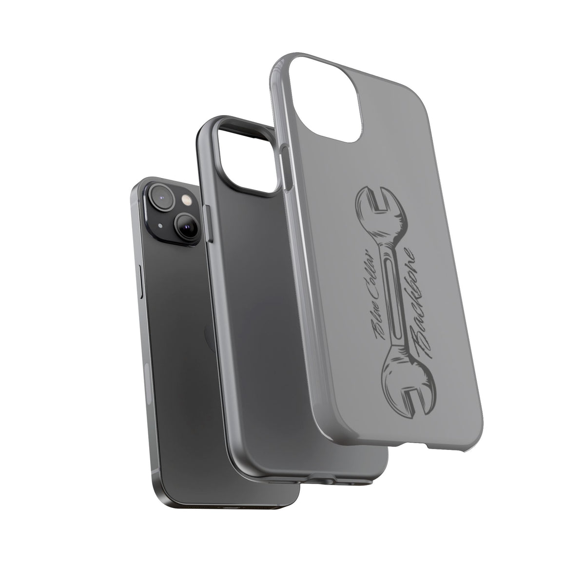 Tough Cases, Blue Collar Backbone Phone Case, Protective Phone Cases, Rugged Phone Covers, Strong Case, Worker Design, Unique Phone