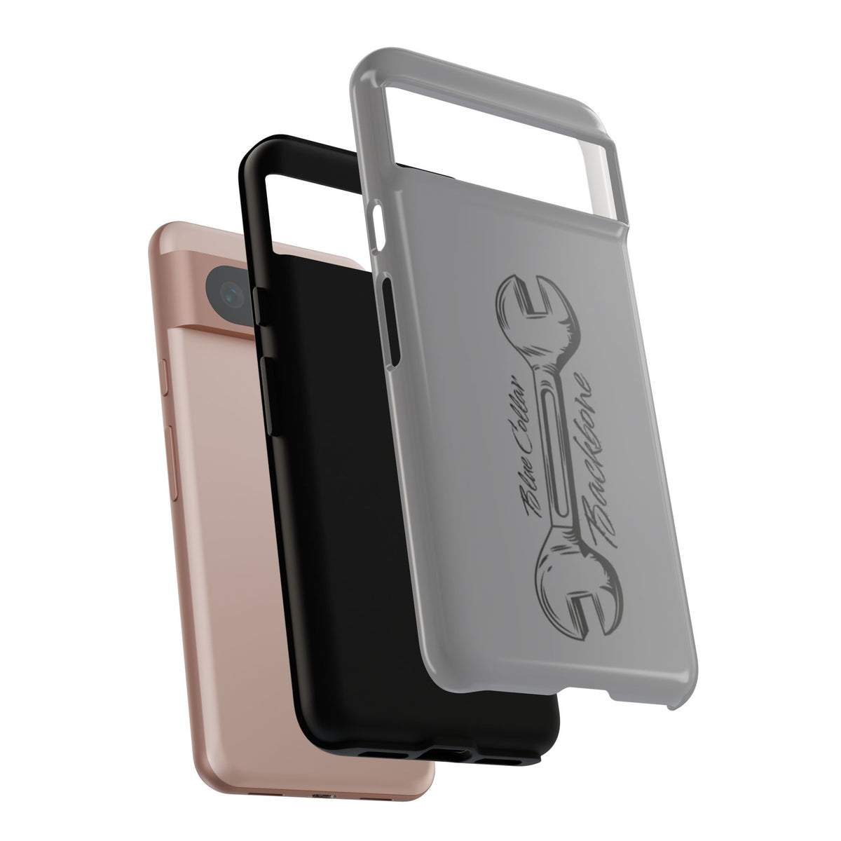 Tough Cases, Blue Collar Backbone Phone Case, Protective Phone Cases, Rugged Phone Covers, Strong Case, Worker Design, Unique Phone