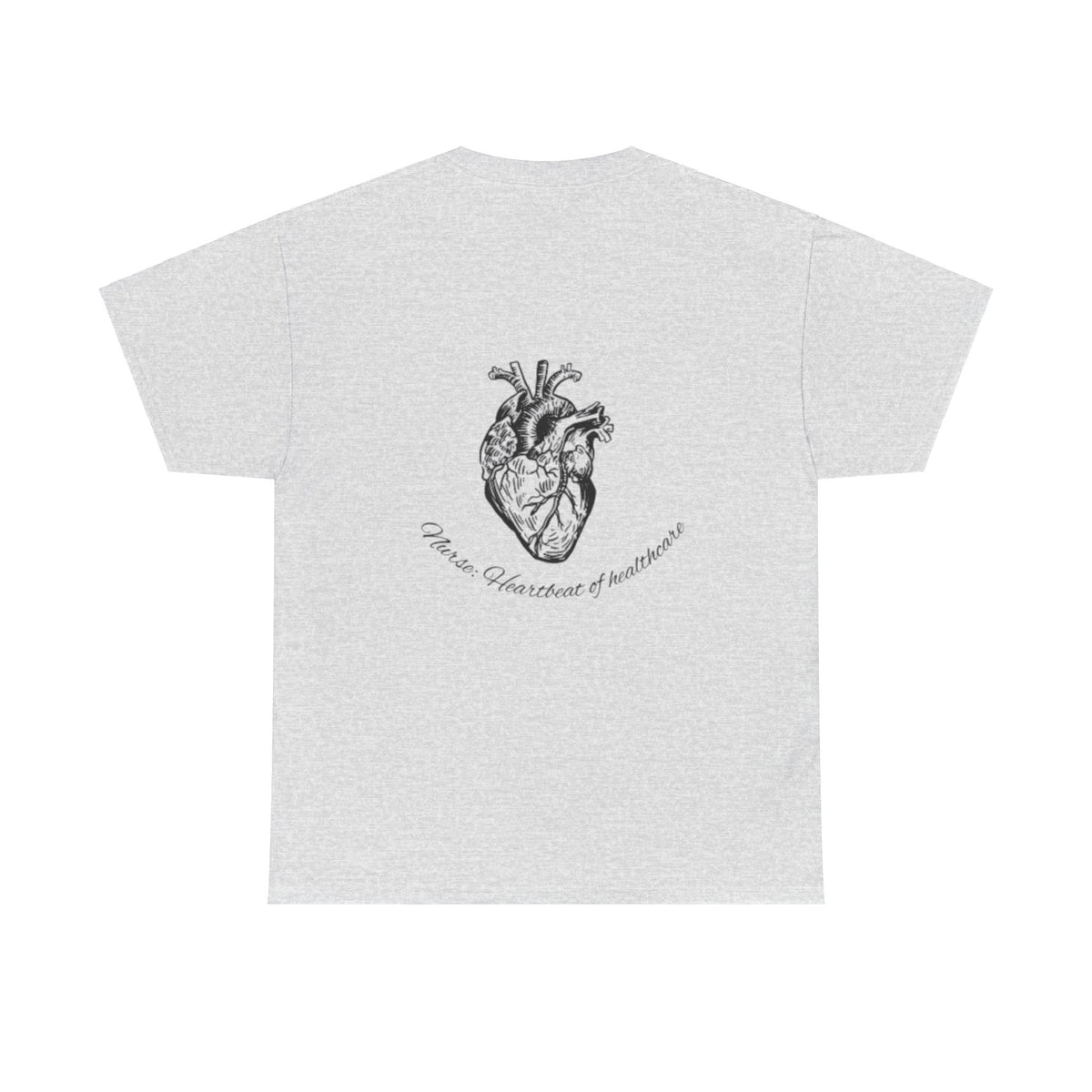 Nurse: Heartbeat of healthcare Unisex Heavy Cotton Tee