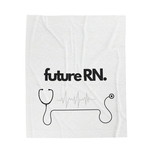 Future RN Velveteen Plush Blanket