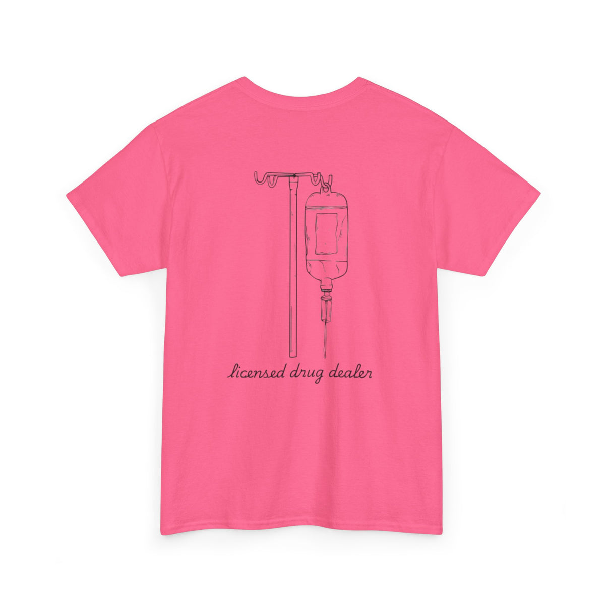 Unisex Heavy Cotton Tee - "Licensed Drug Dealer" Graphic Tee - Fun & Edgy Casual Wear