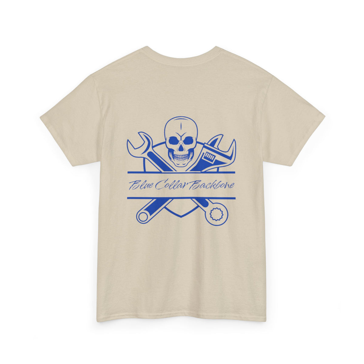 Skull & Tools Unisex Heavy Cotton Tee - Perfect for Mechanics & DIY Enthusiasts