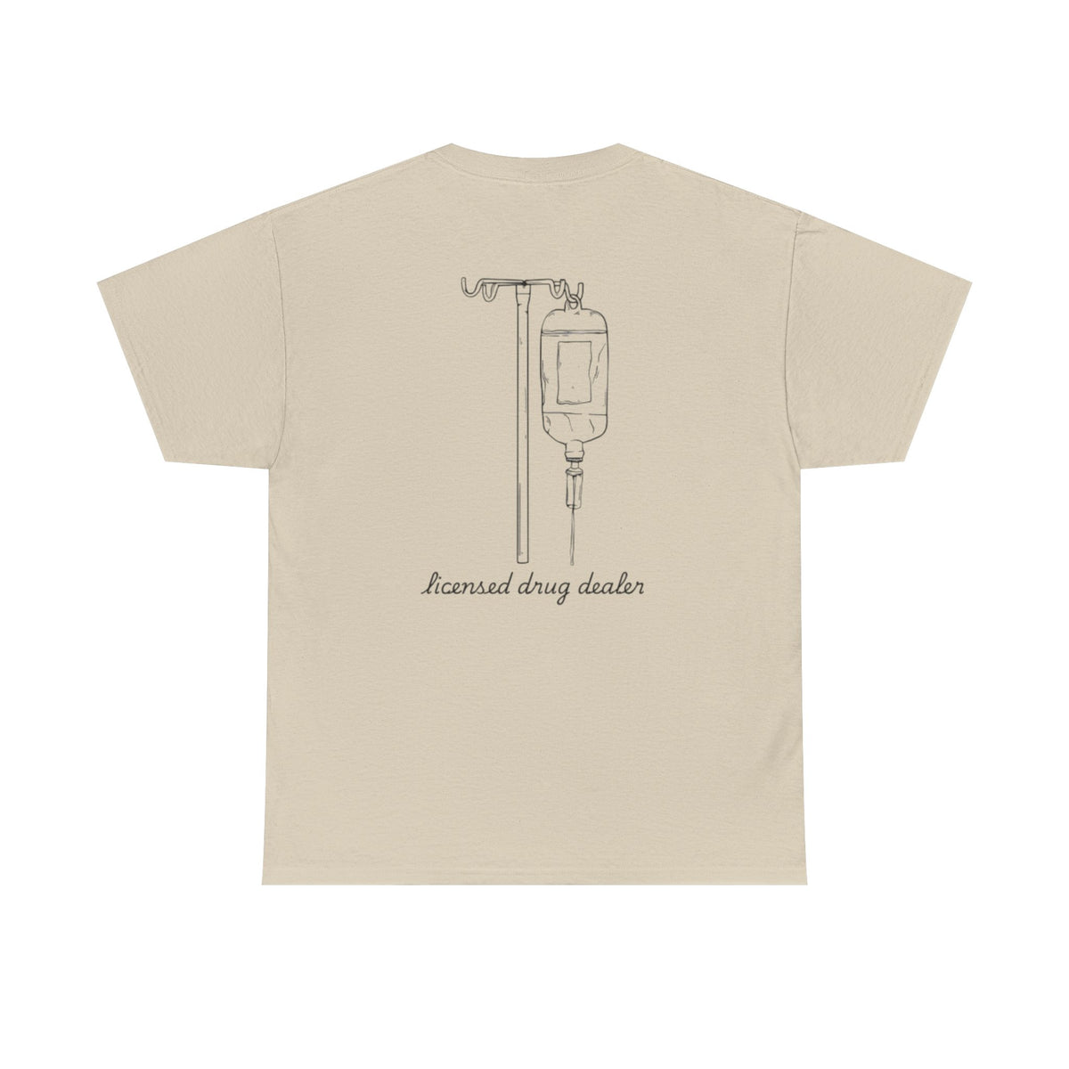 Unisex Heavy Cotton Tee - "Licensed Drug Dealer" Graphic Tee - Fun & Edgy Casual Wear
