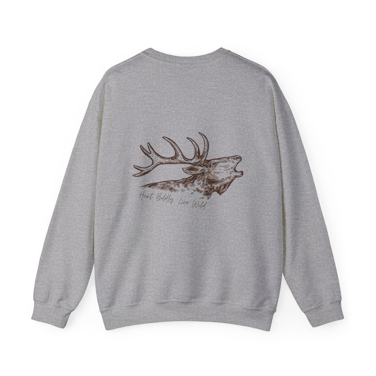 Outdoor Adventure Crewneck Sweatshirt - Hunt Boldy, Live Wild