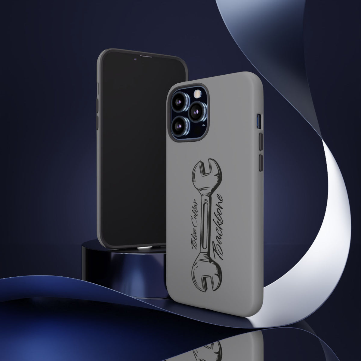 Tough Cases, Blue Collar Backbone Phone Case, Protective Phone Cases, Rugged Phone Covers, Strong Case, Worker Design, Unique Phone