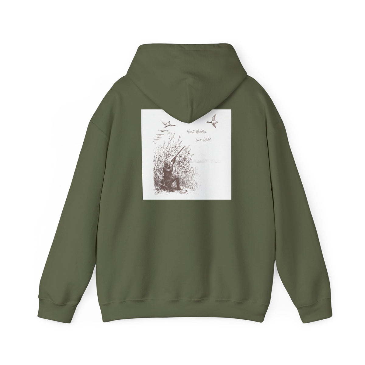 Hunter-Inspired Unisex Heavy Blend Hooded Sweatshirt - Relaxed Fit with Inspirational Quote