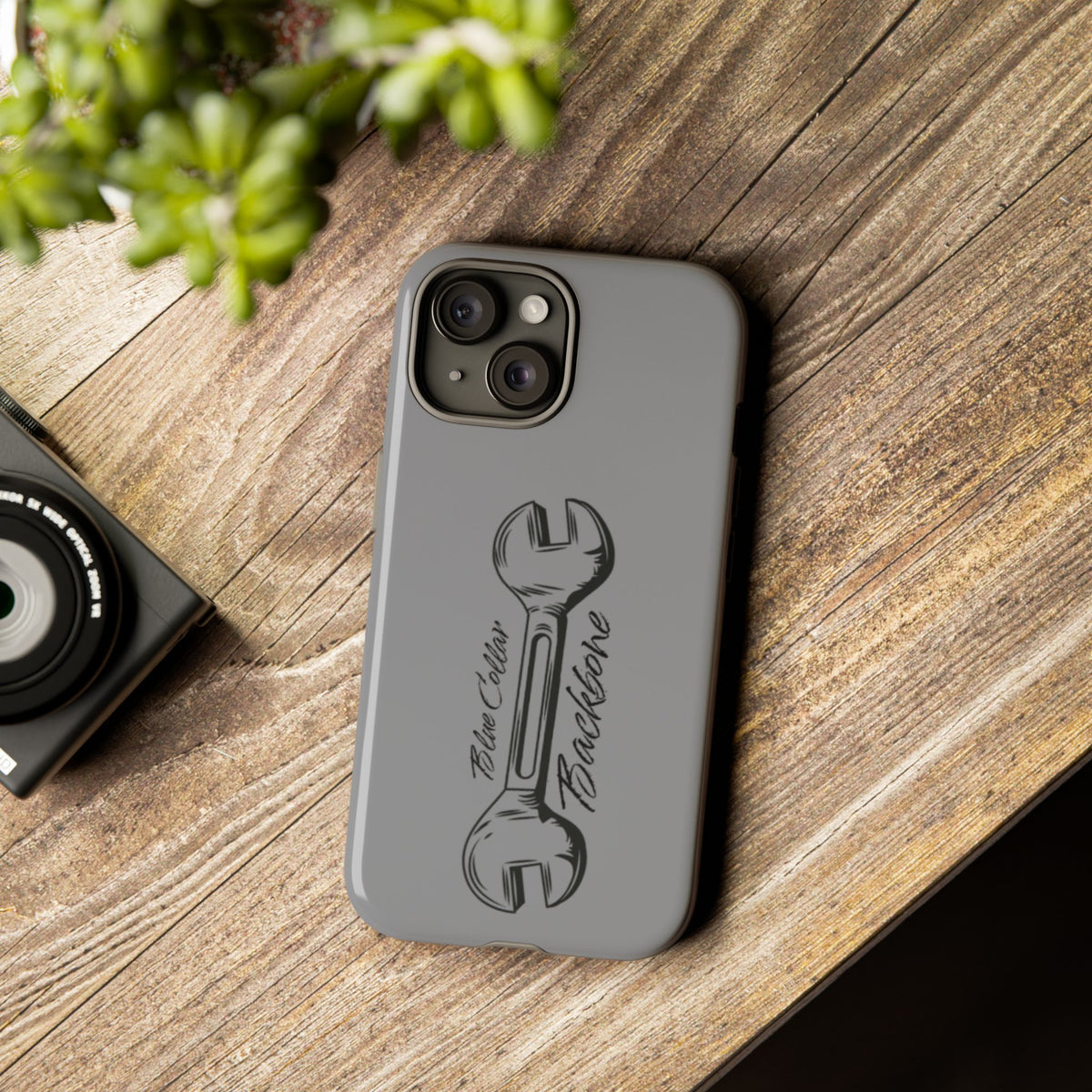 Tough Cases, Blue Collar Backbone Phone Case, Protective Phone Cases, Rugged Phone Covers, Strong Case, Worker Design, Unique Phone