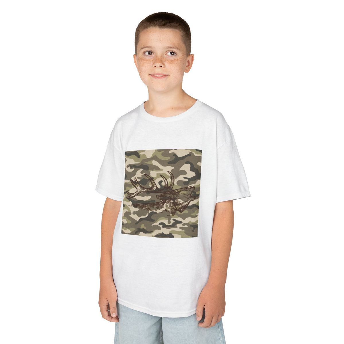 Kids Camouflage Graphic Tee - Fun Camo Design for Outdoor Adventures