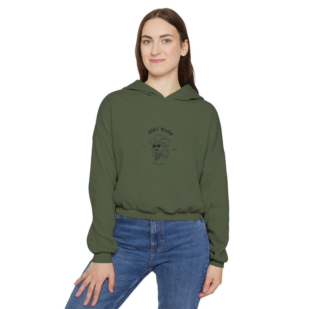 Ride Hard Sweatshirt - Cinched Hoodie for Casual Comfort